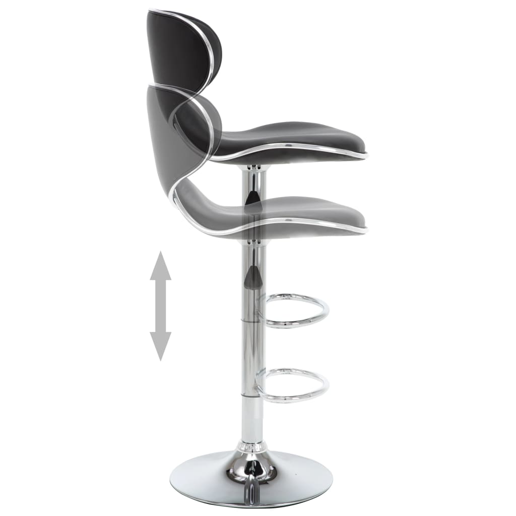 Barhocker 2 Stk. Rot Kunstleder