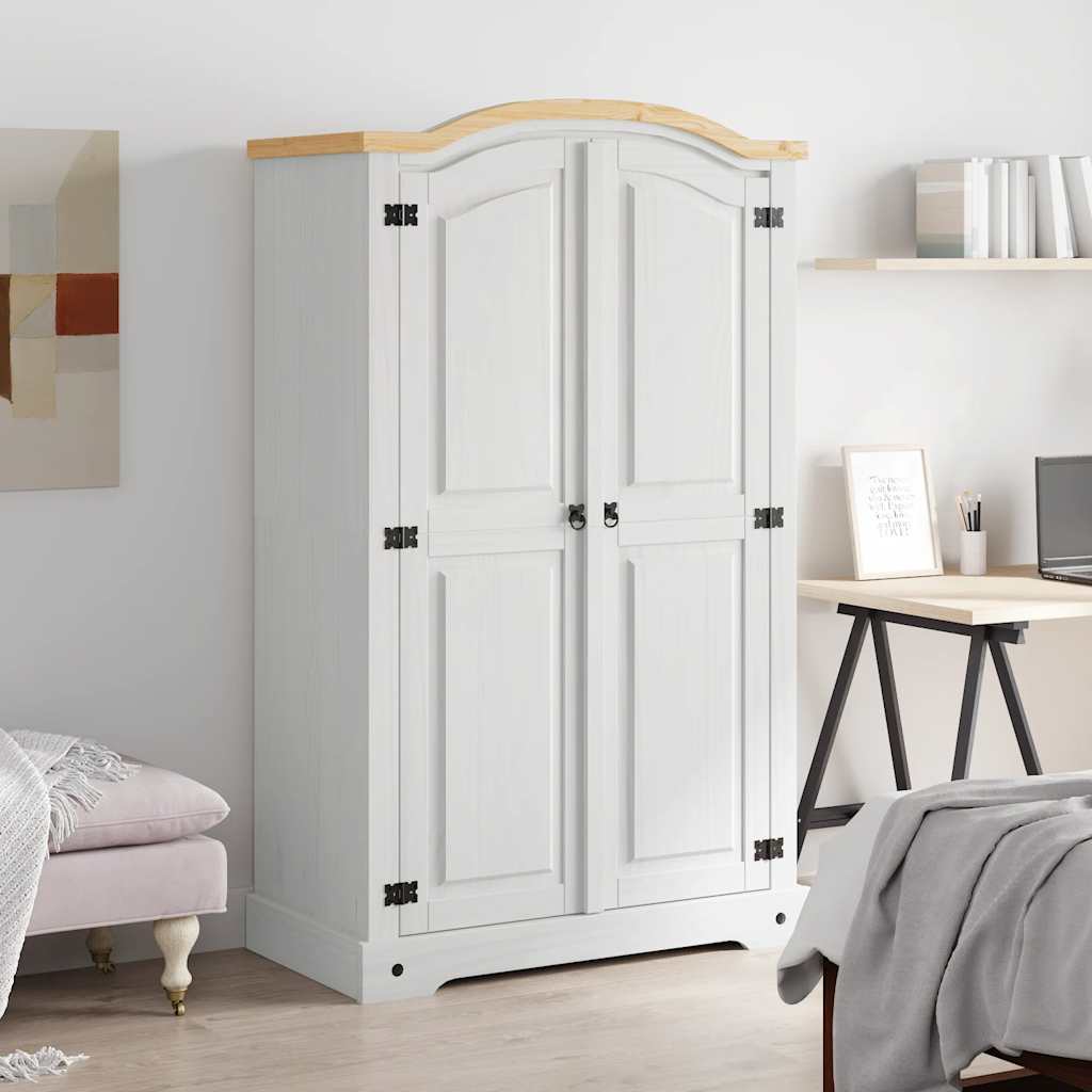 Kleiderschrank Mexiko-Stil Kiefernholz 2 Türen
