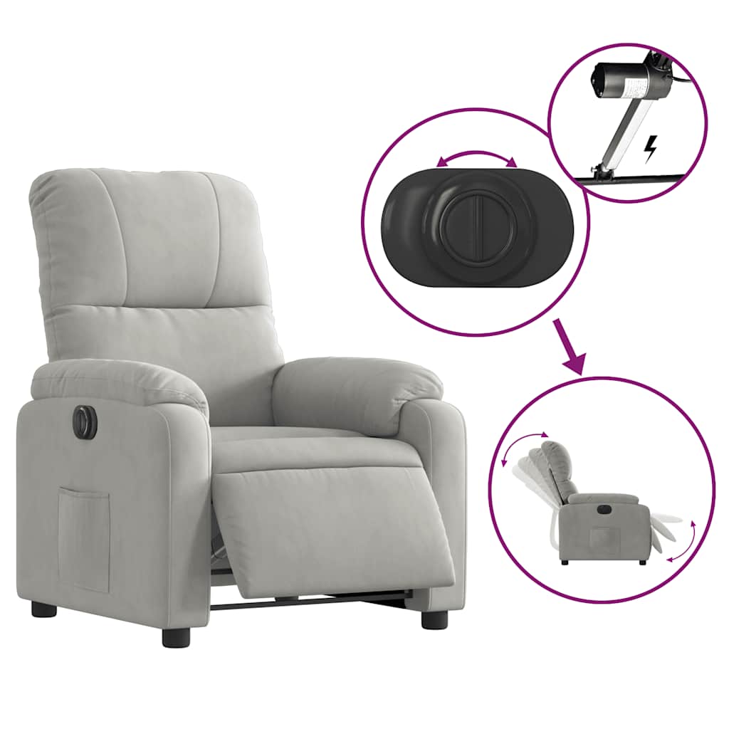 Relaxsessel Elektrisch Braun Mikrofasergewebe