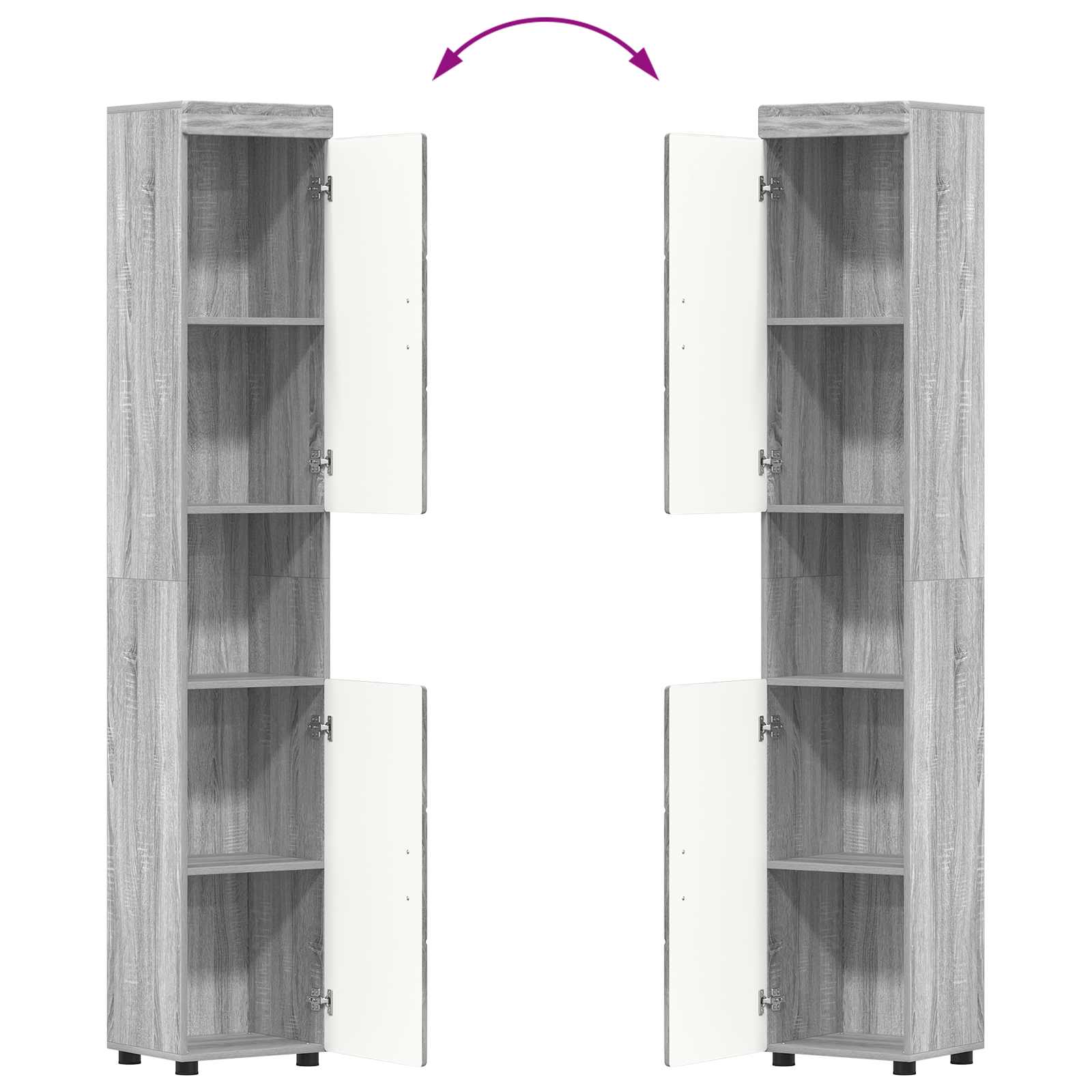 Badezimmermöbel-Set TULUM 2 pcs Weiß 60 x 34 x 63 cm