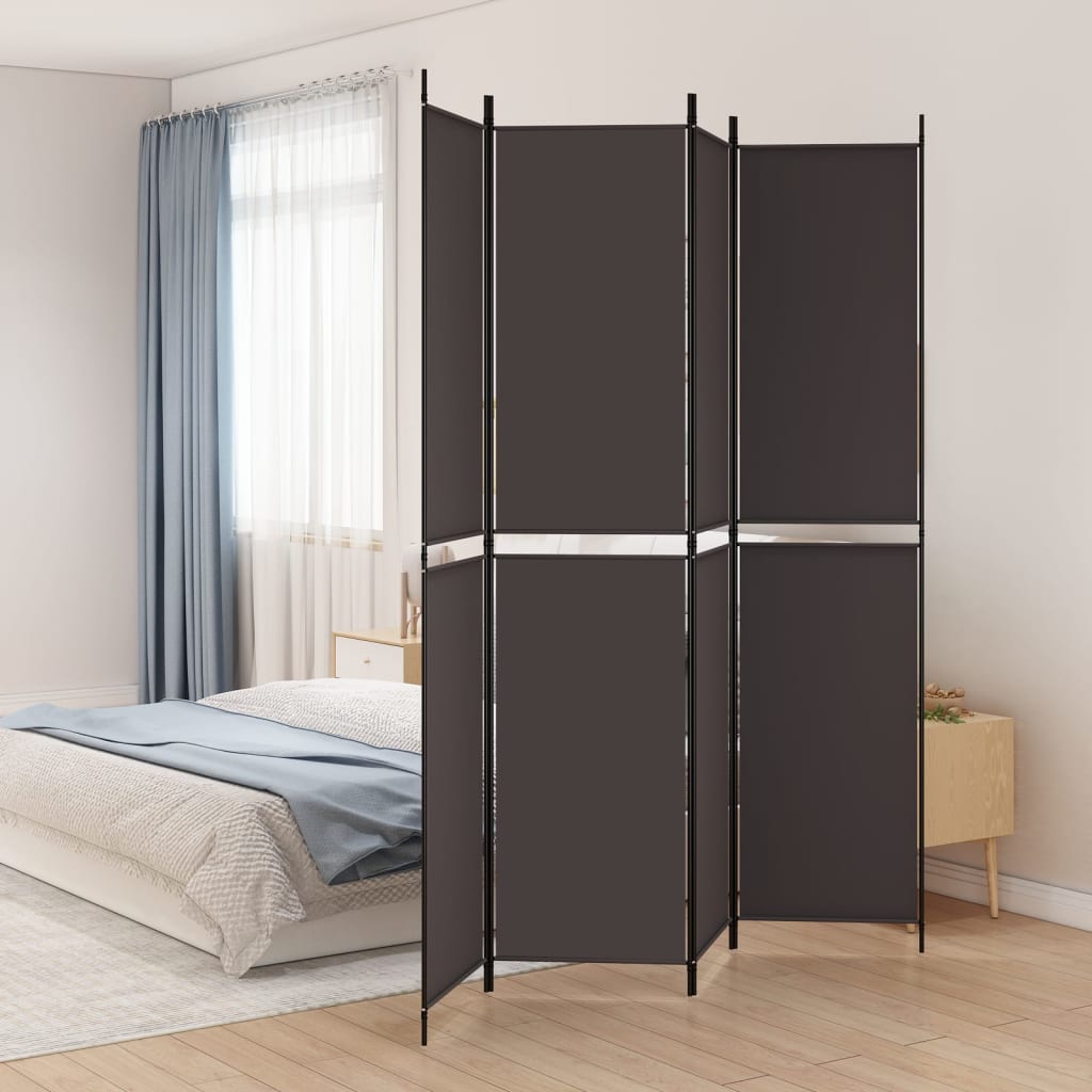 3-teiliger Raumteiler Beige 150 x 180 cm Stoff