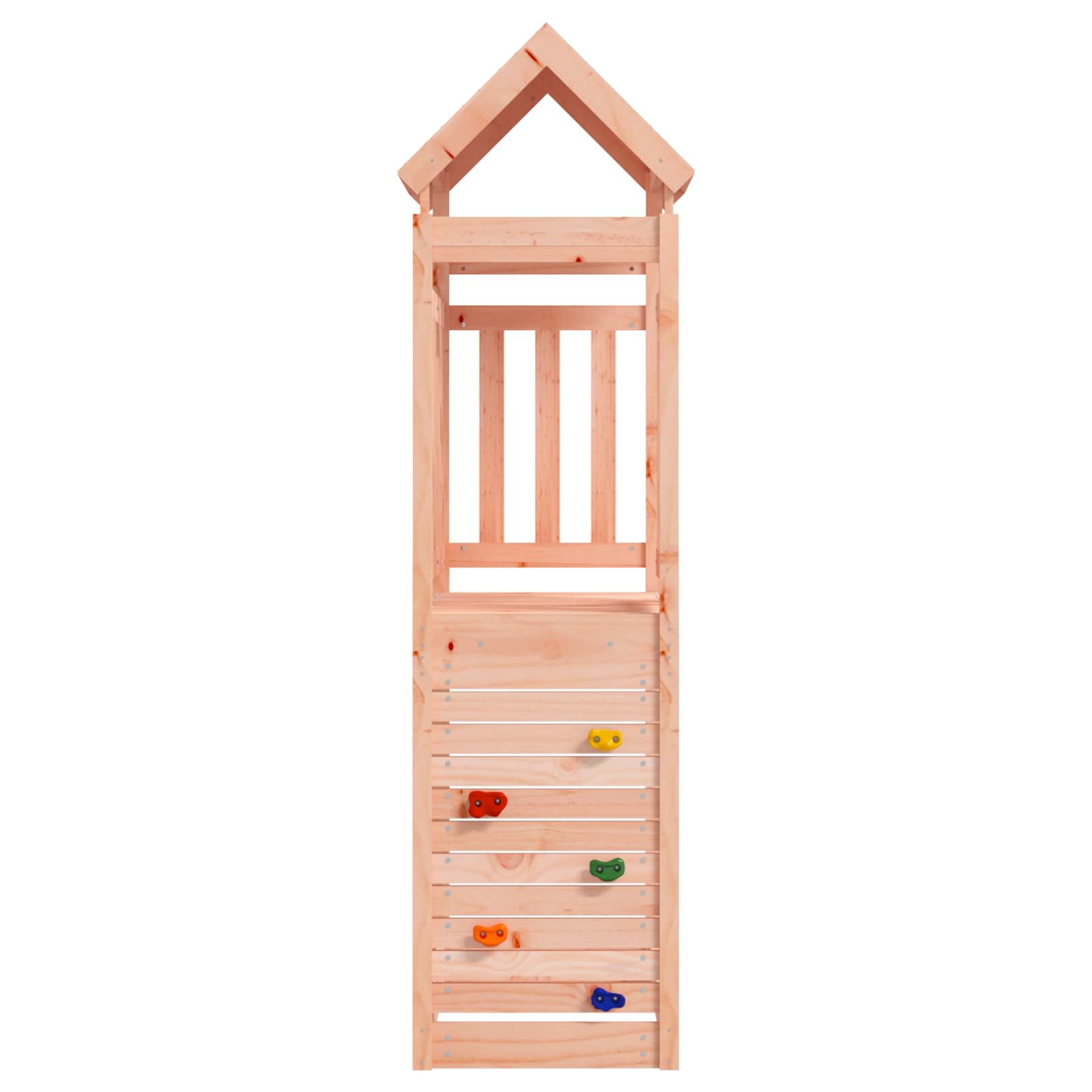 Spielturm Braun 53 x 110,5 x 214 cm Massives Kiefernholz