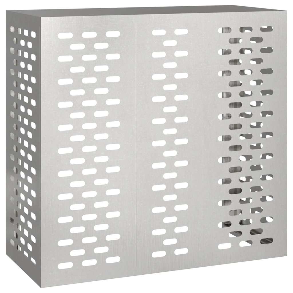 Klimaanlagenabdeckung Schwarz 90 x 40 x 60 cm Stahl