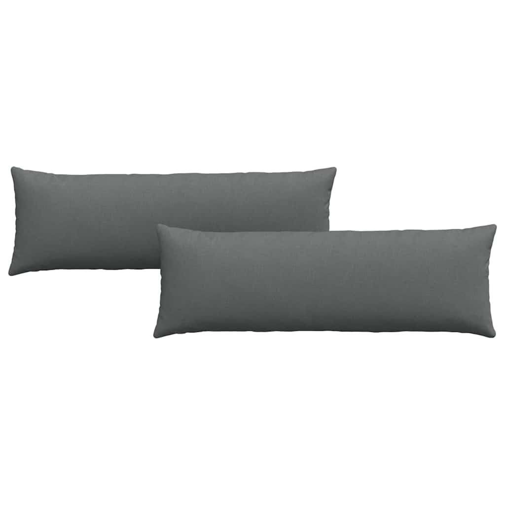 Sofakissen 2 pcs Hellgrau 50 x 30 cm Stoff