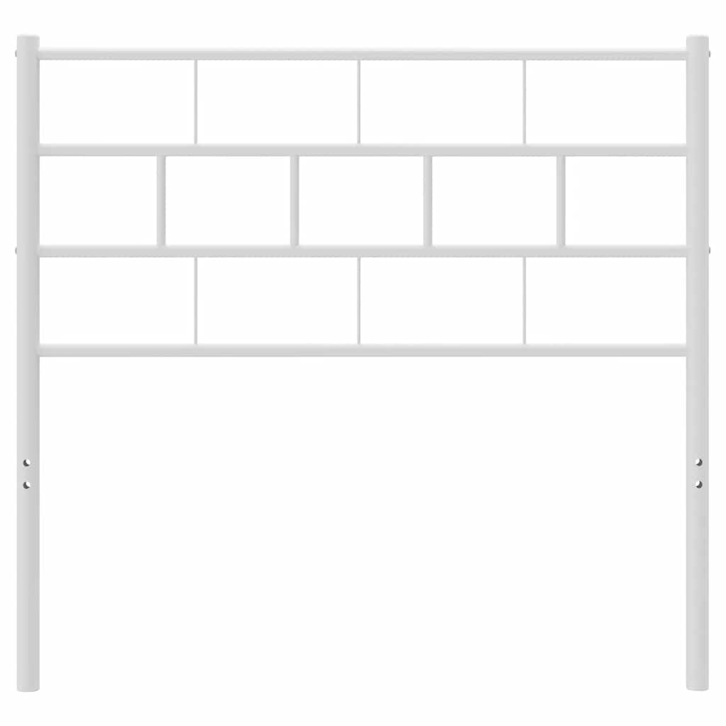 Ersatz-Kopfteil Metall Schwarz 100 cm