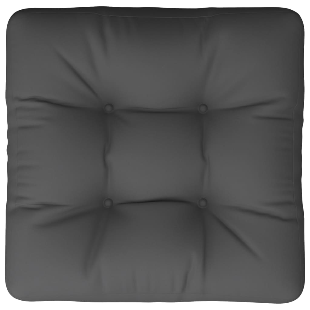 Palettenkissen Anthrazit 50x50x12 cm Stoff
