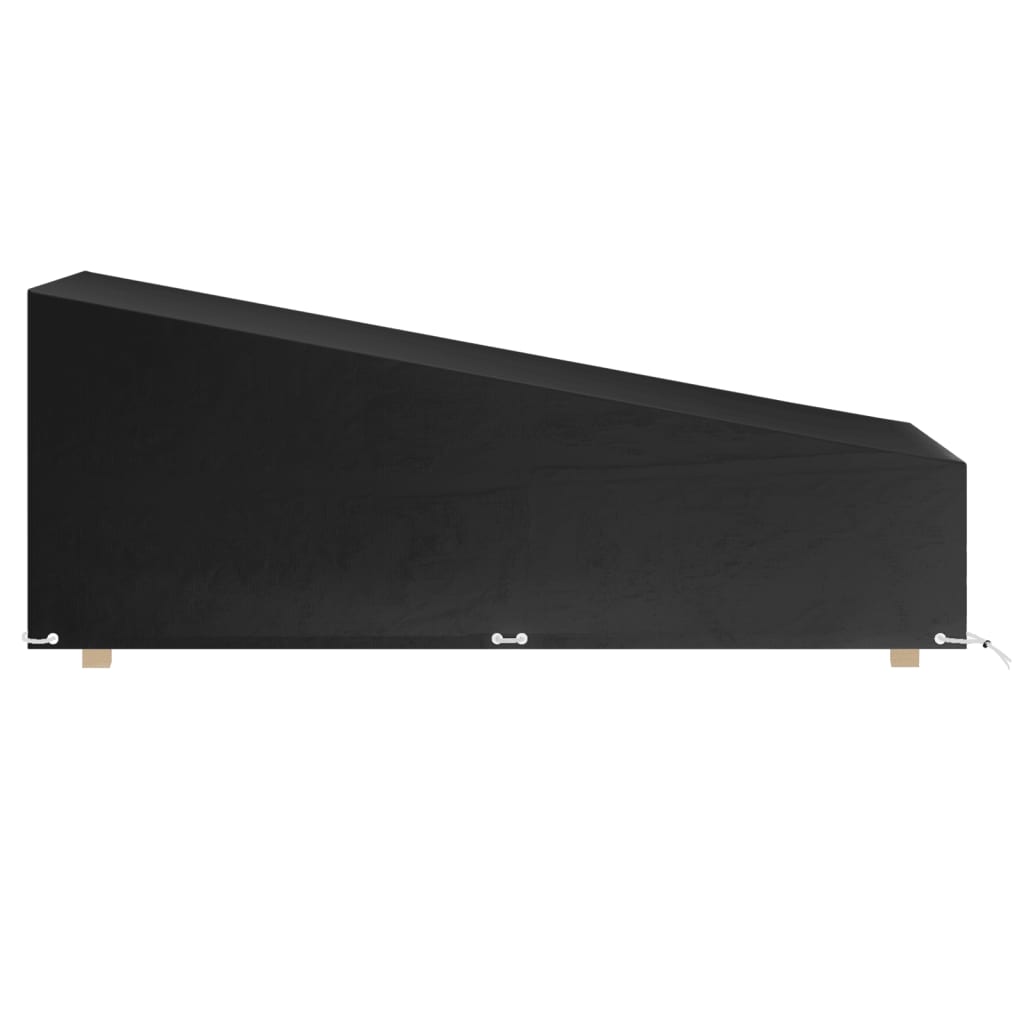 Abdeckungen für Sonnenliegen 2 Stk. 12 Ösen 205x75x40 cm