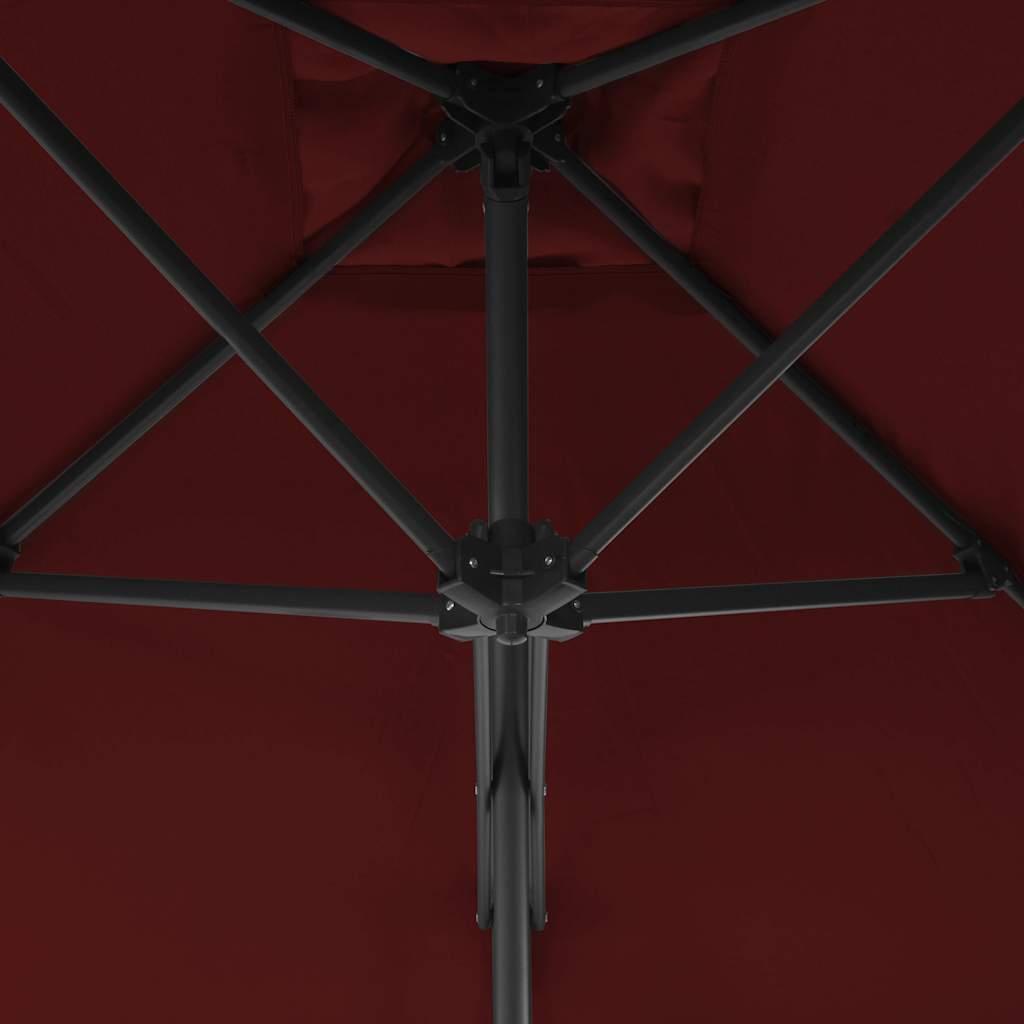 Sonnenschirm mit Stahl-Mast 300 cm Grün