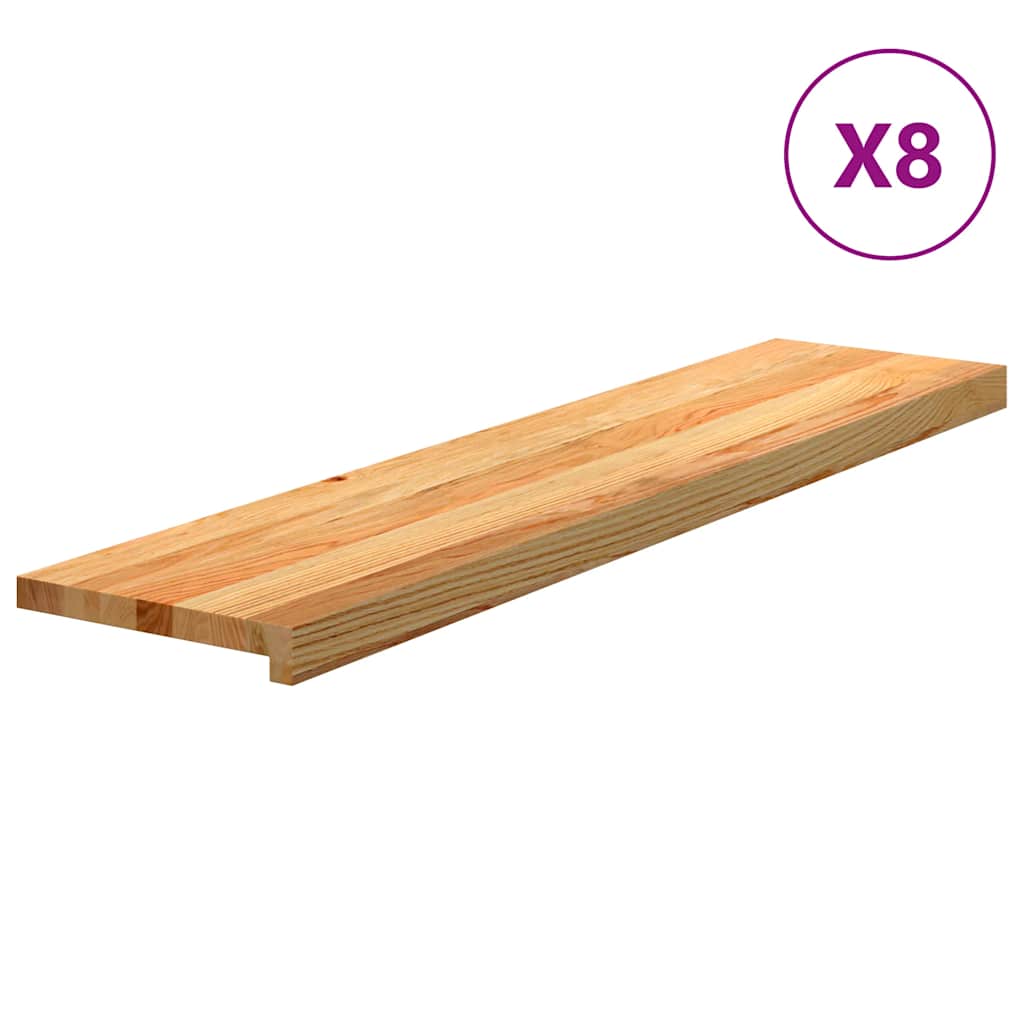 Treppenstufen 4 Stk. Unbehandelt 70x25x2 cm Massivholz Eiche