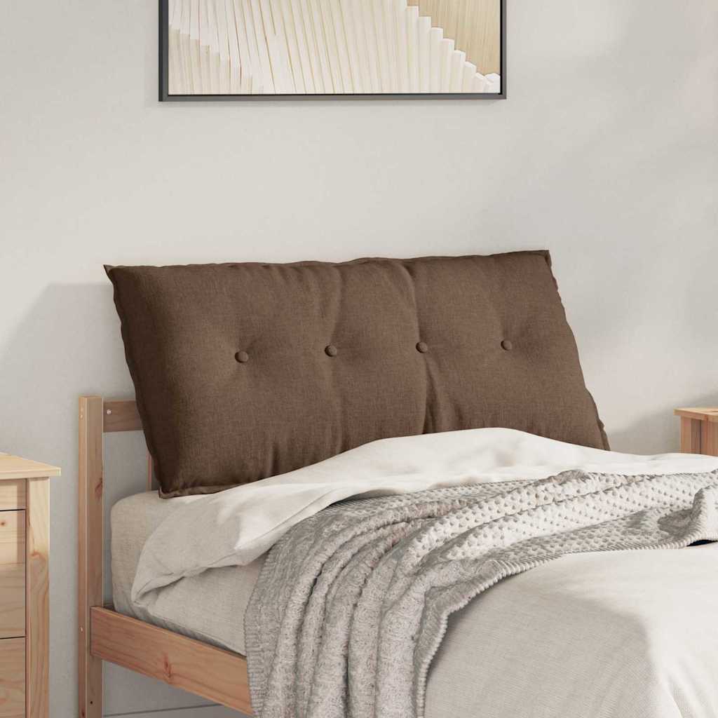 Rückenkissen Hellgrau 50 x 19 x 45 cm Stoff