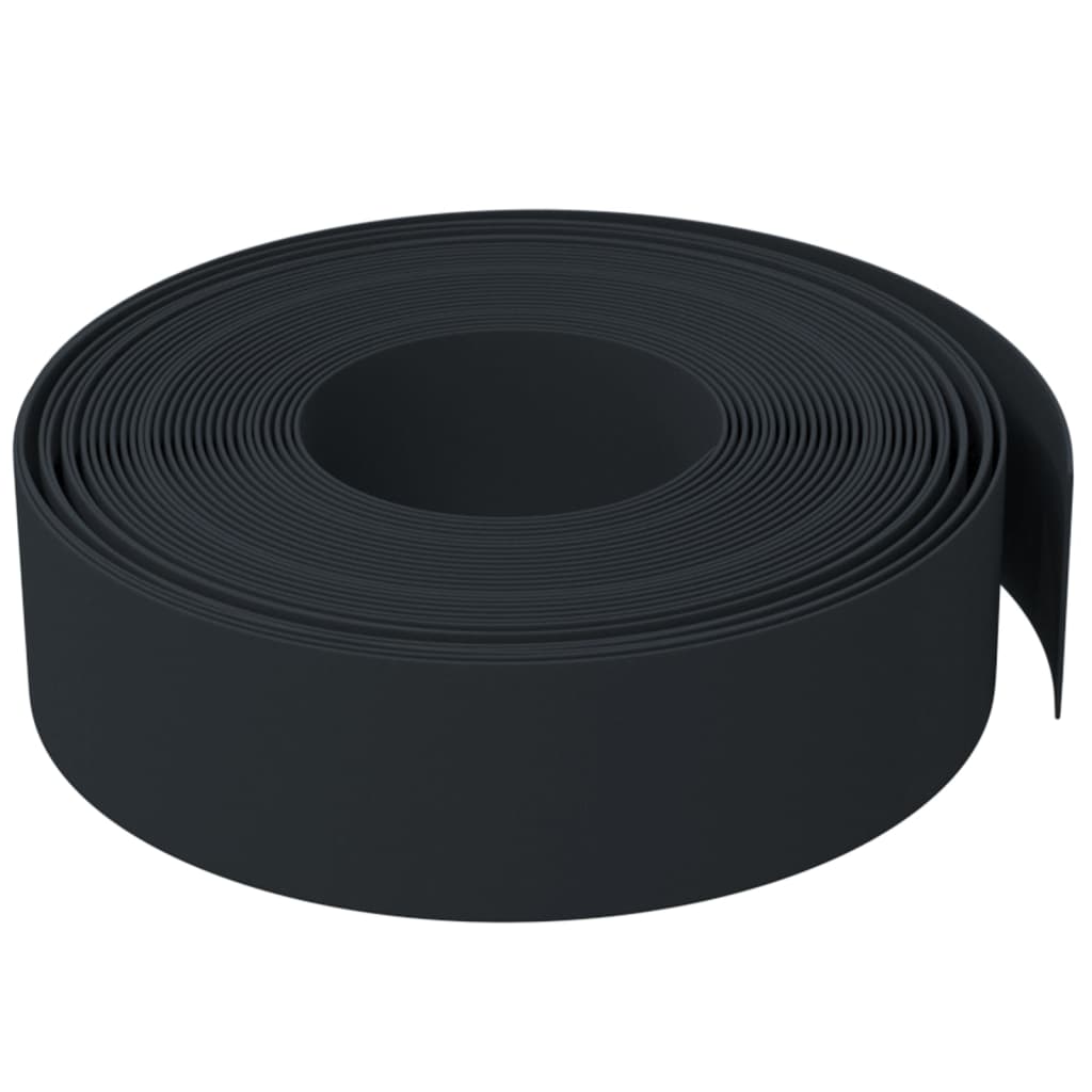 Gartenumrandung 25 m 10 cm PE Grau