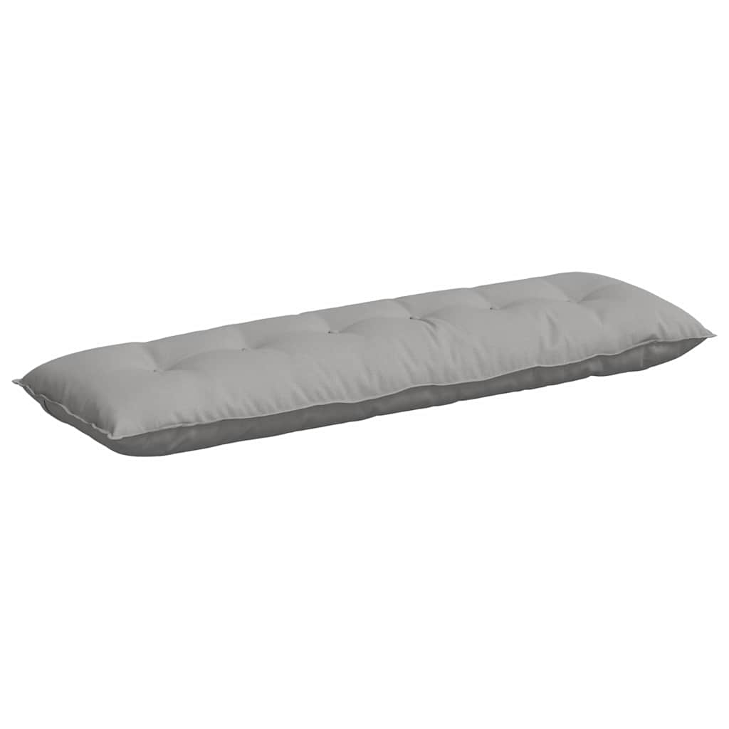 Rückenkissen Hellgrau 50 x 19 x 45 cm Stoff