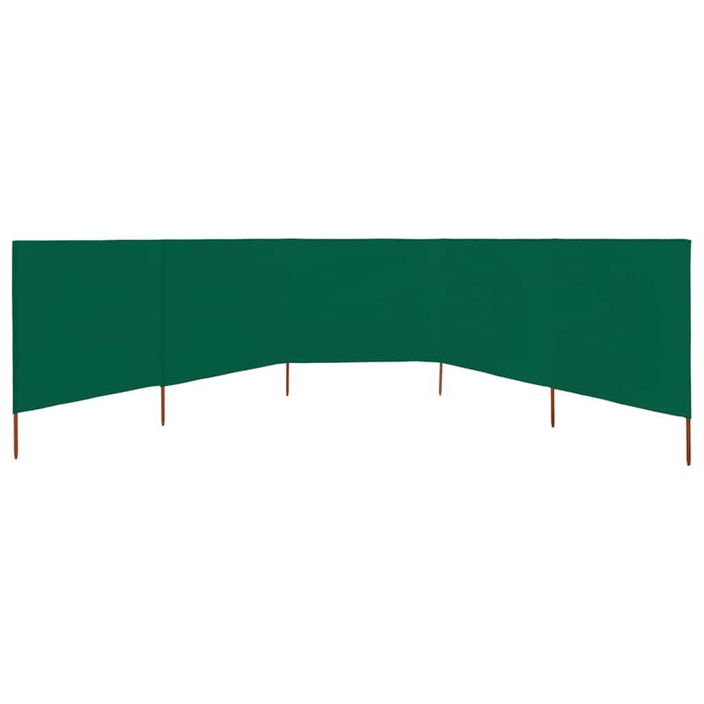 3-teiliges Windschutzgewebe 400 x 120 cm Weiß
