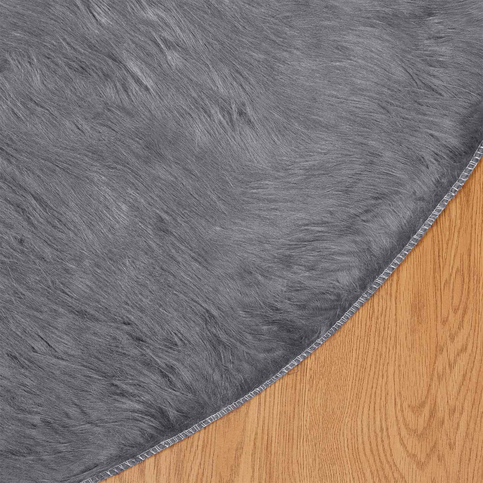 Teppich aus Kunstschaffell TAFALLA Weiß 60 x 110 cm Polyester