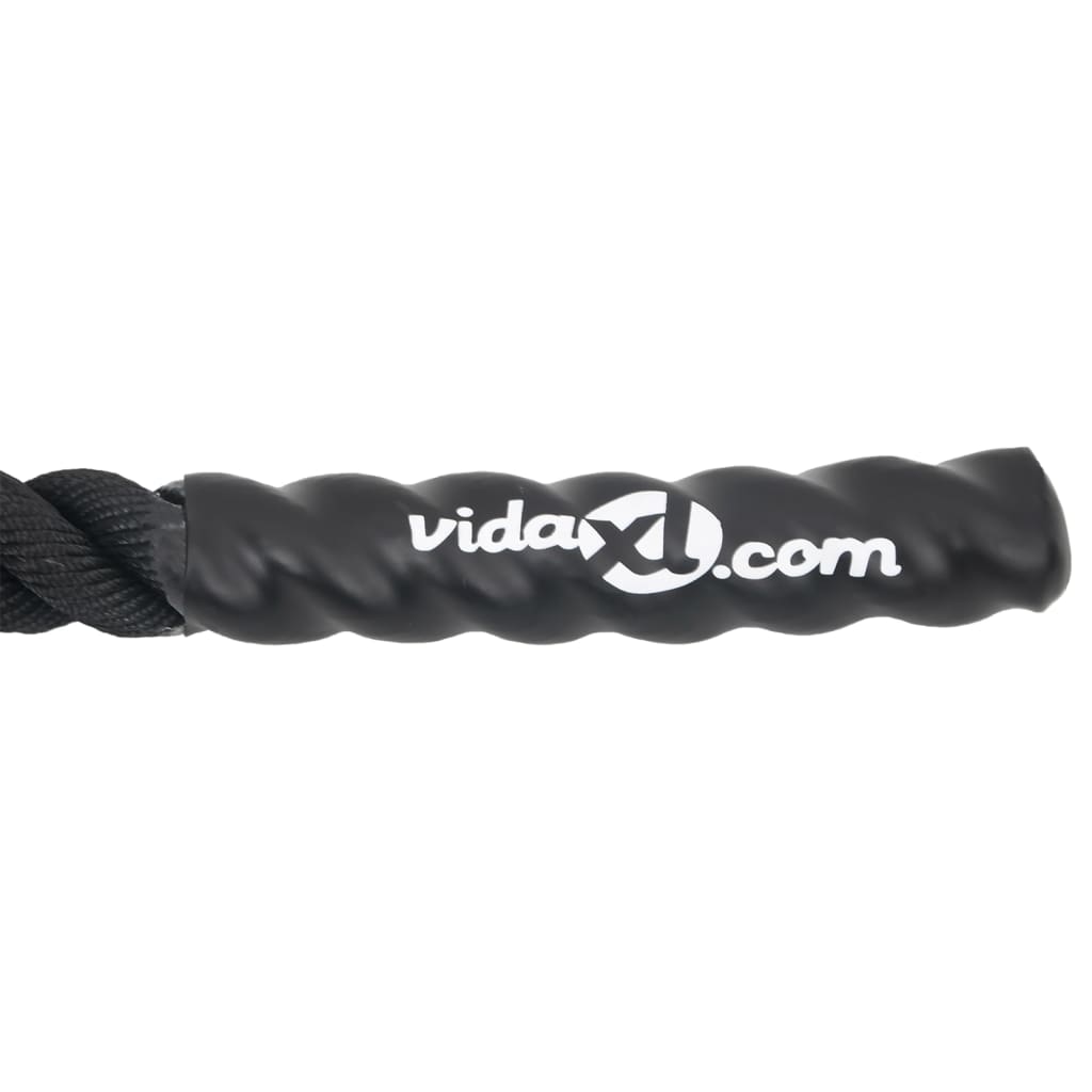 Battle Rope Schwarz 6 m 4,5 kg Polyester