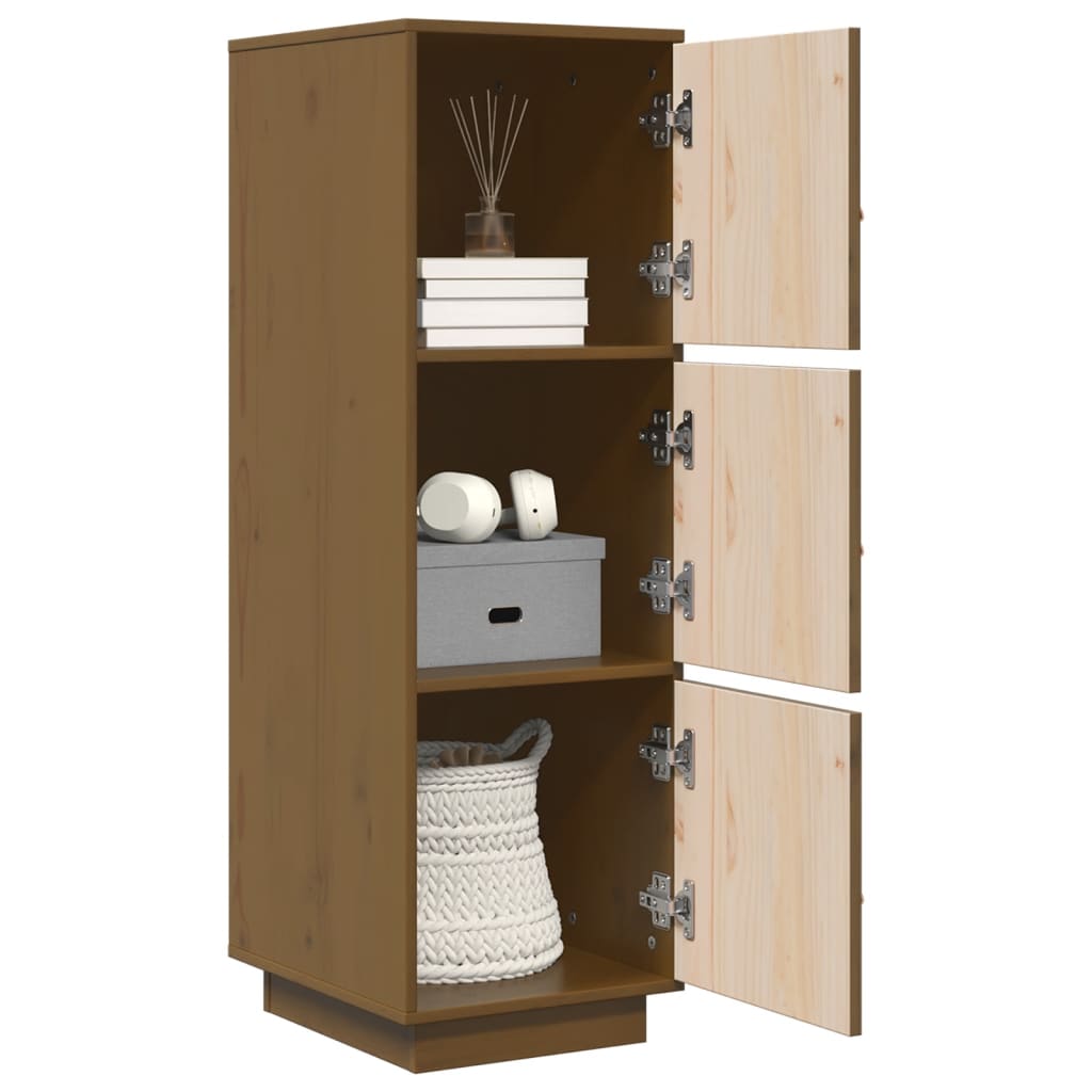 Highboard 34x40x108,5 cm Massivholz Kiefer