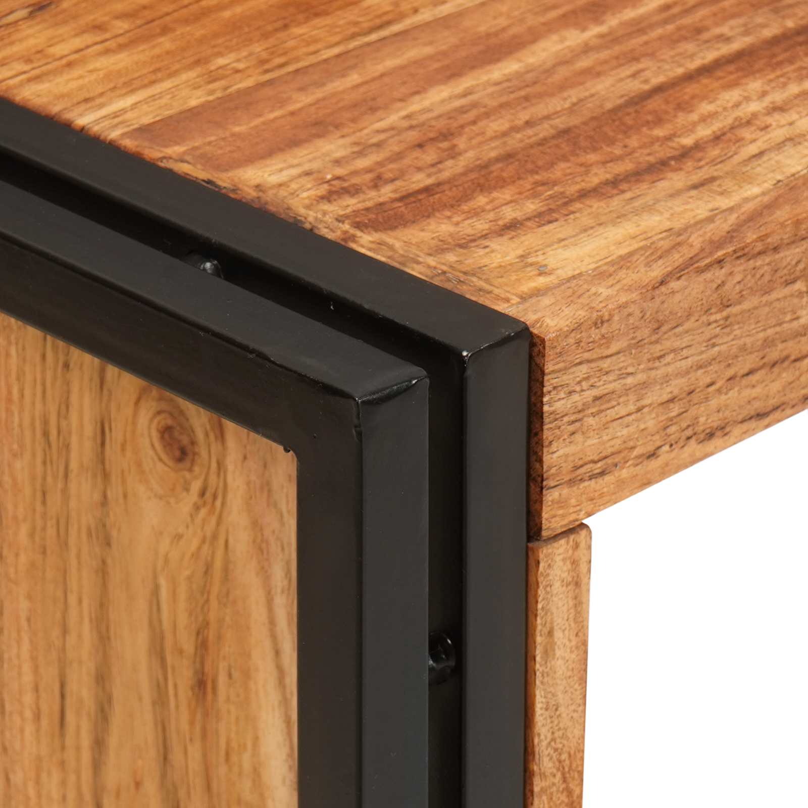 Weinregal Braun 60 x 45 x 33 cm Massives grobes Mangoholz