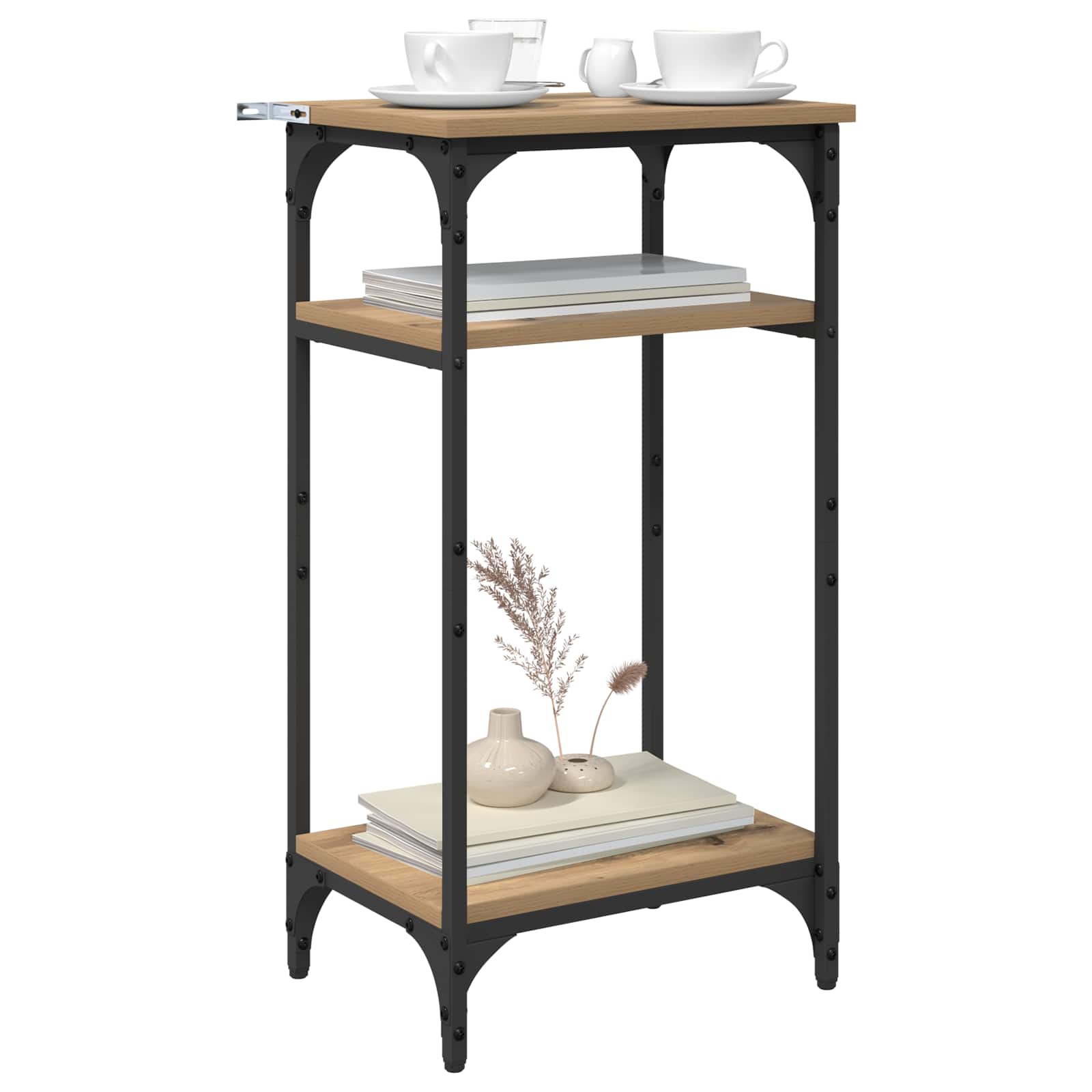 Beistelltisch Schwarz 40x30x75 cm Holzwerkstoff