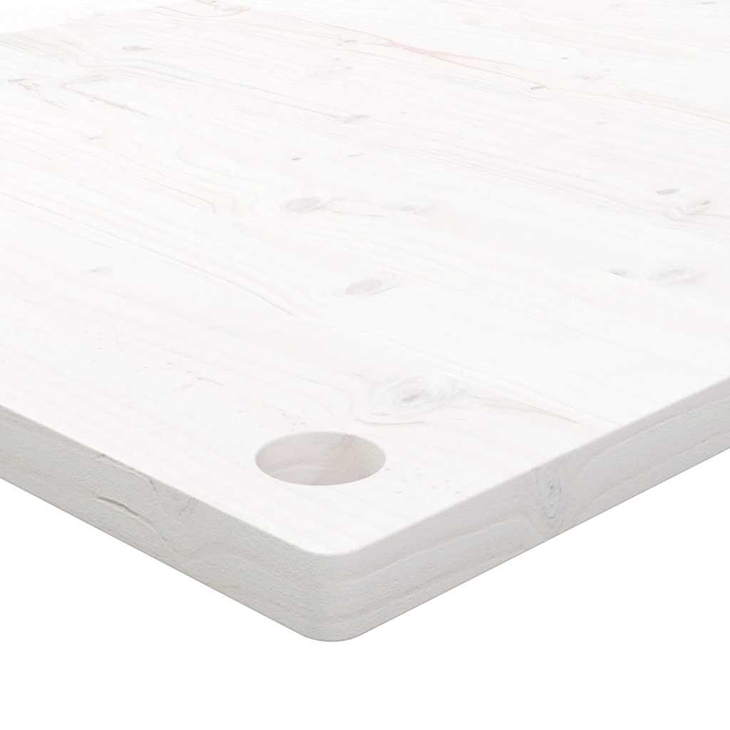 Schreibtischplatte 80x40x2,5 cm Massivholz Kiefer