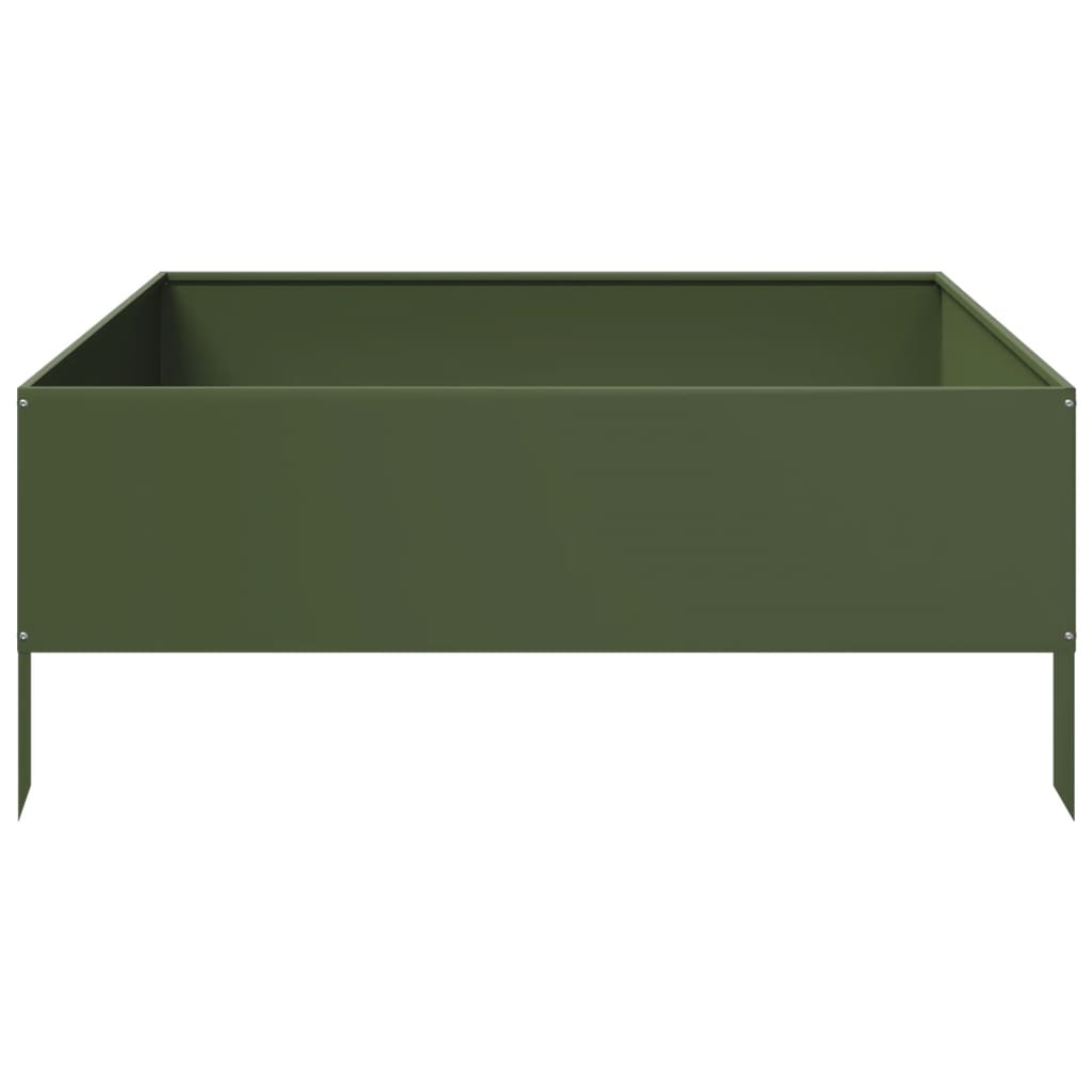 Hochbeet 100x100x18,5 cm Cortenstahl