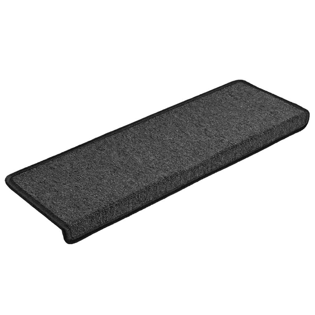 Stufenmatten 15 Stk. 65x21x4 cm Anthrazit Rechteckiger Rand