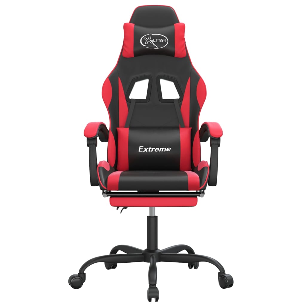Gaming-Stuhl Drehbar Schwarz und Grün Kunstleder