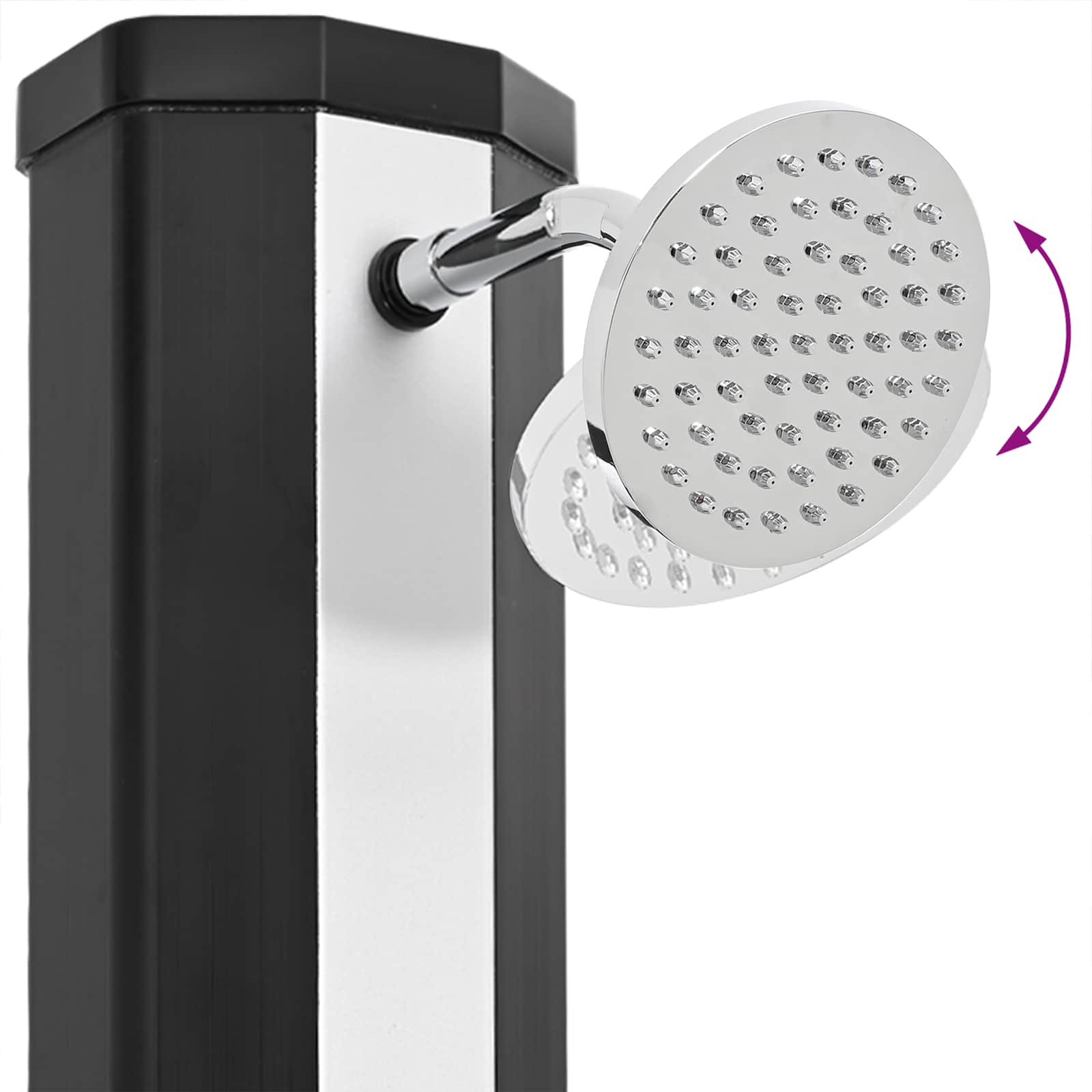 Solardusche mit Duschkopf und Wasserhahn 40 L