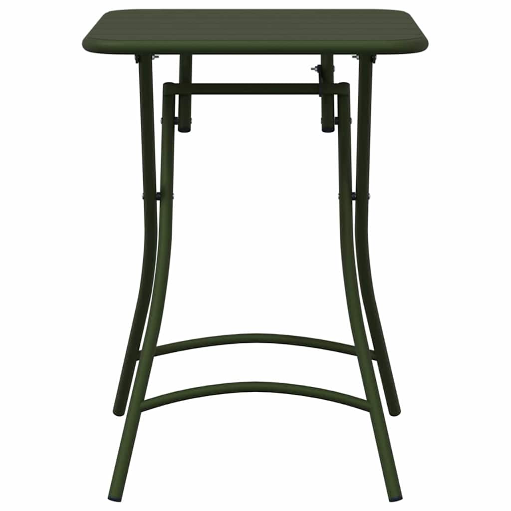 Bistrotisch Weiß 55 x 55 x 72,5 cm Pulverbeschichteter Stahl