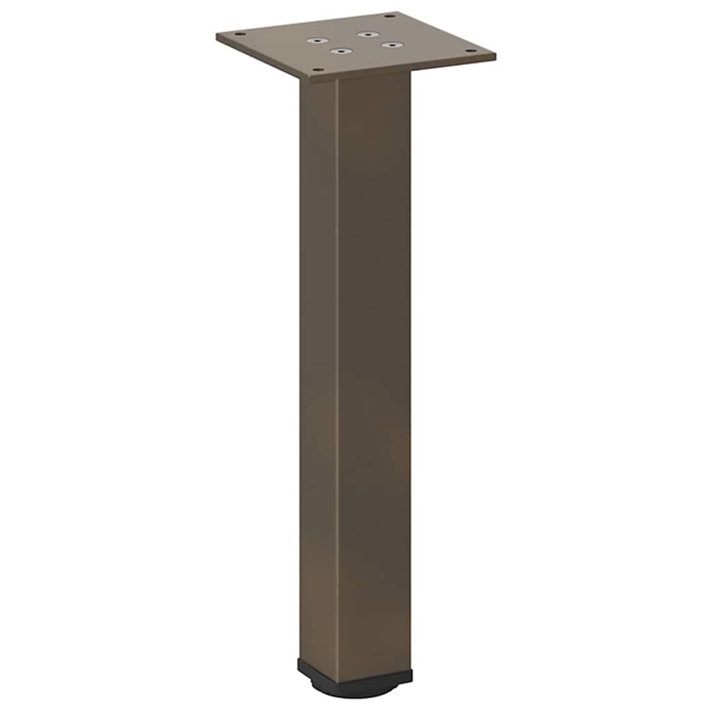 Bartischbeine 4 Stk. Schwarz 100-102 cm Stahl
