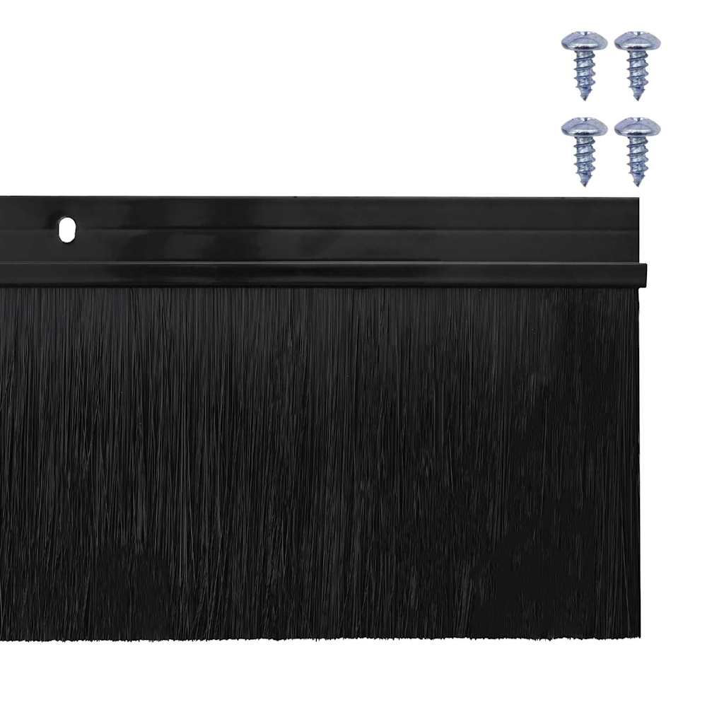 Aufsteck Türbürstendichtungen 2 pcs Braun 100 cm