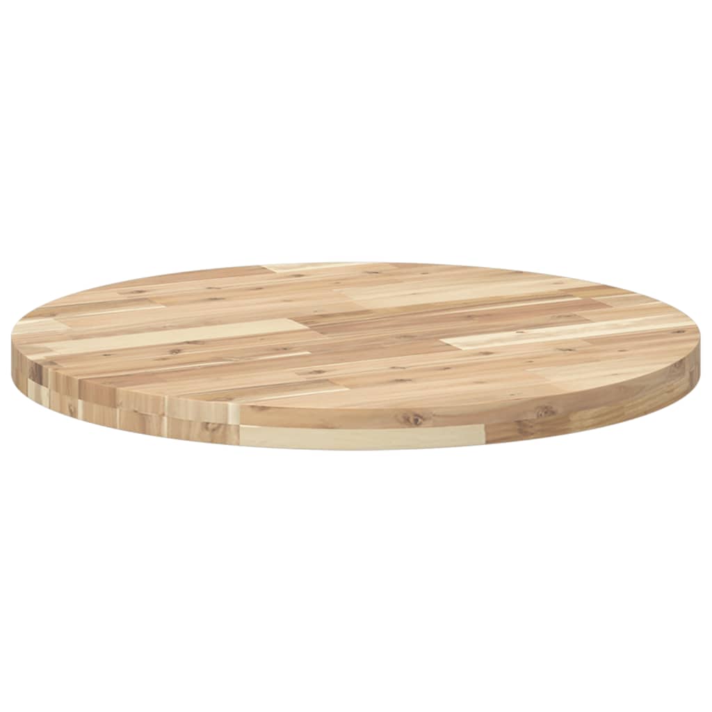 Tischplatte Rund Ø40x2 cm Massivholz Akazie