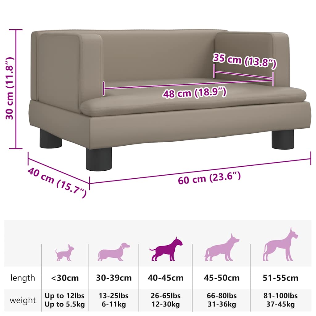 Hundebett Blau 80x45x30 cm Samt