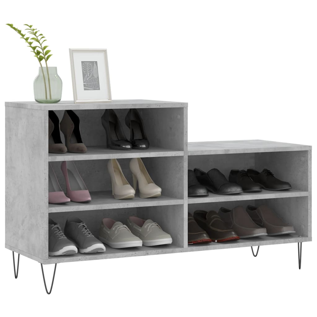 Schuhregal Weiß 102x36x60 cm Holzwerkstoff