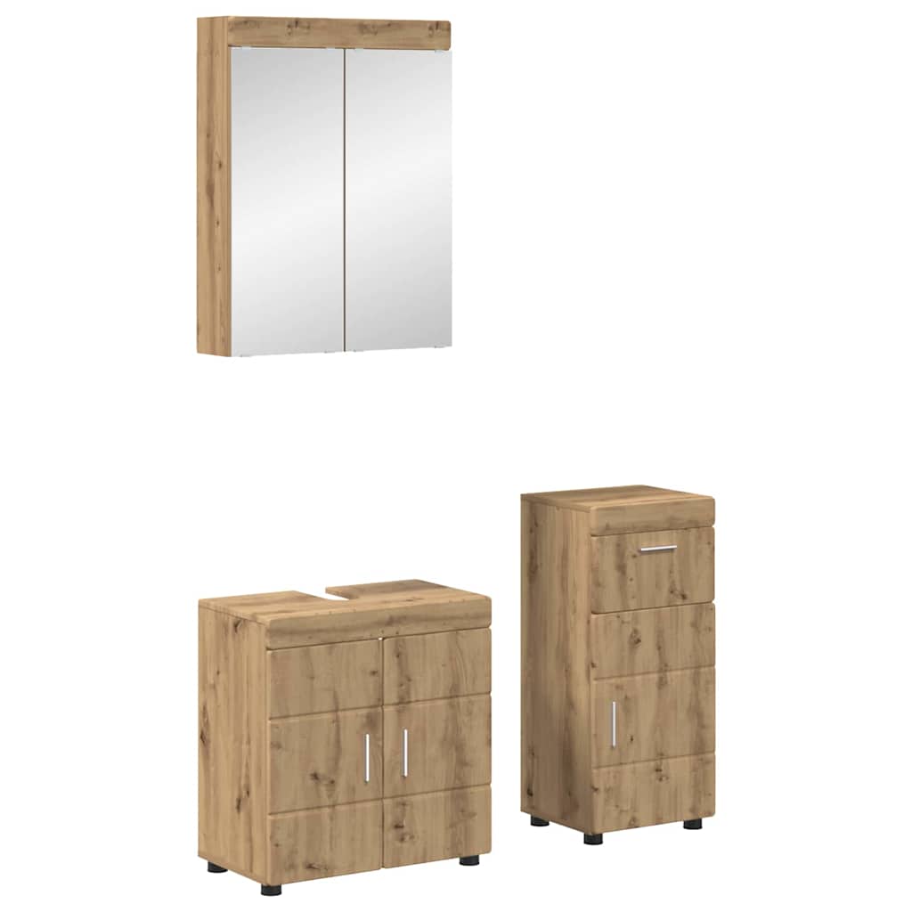 Badezimmermöbel-Set TULUM 2 pcs Weiß 60 x 34 x 63 cm