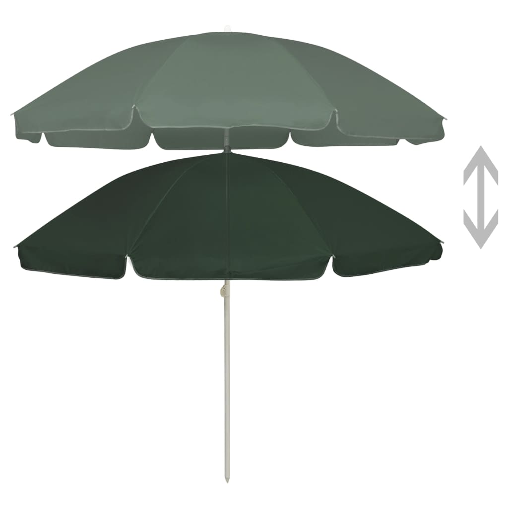 Sonnenschirm mit Stahlmast Sandfarbe 180 cm