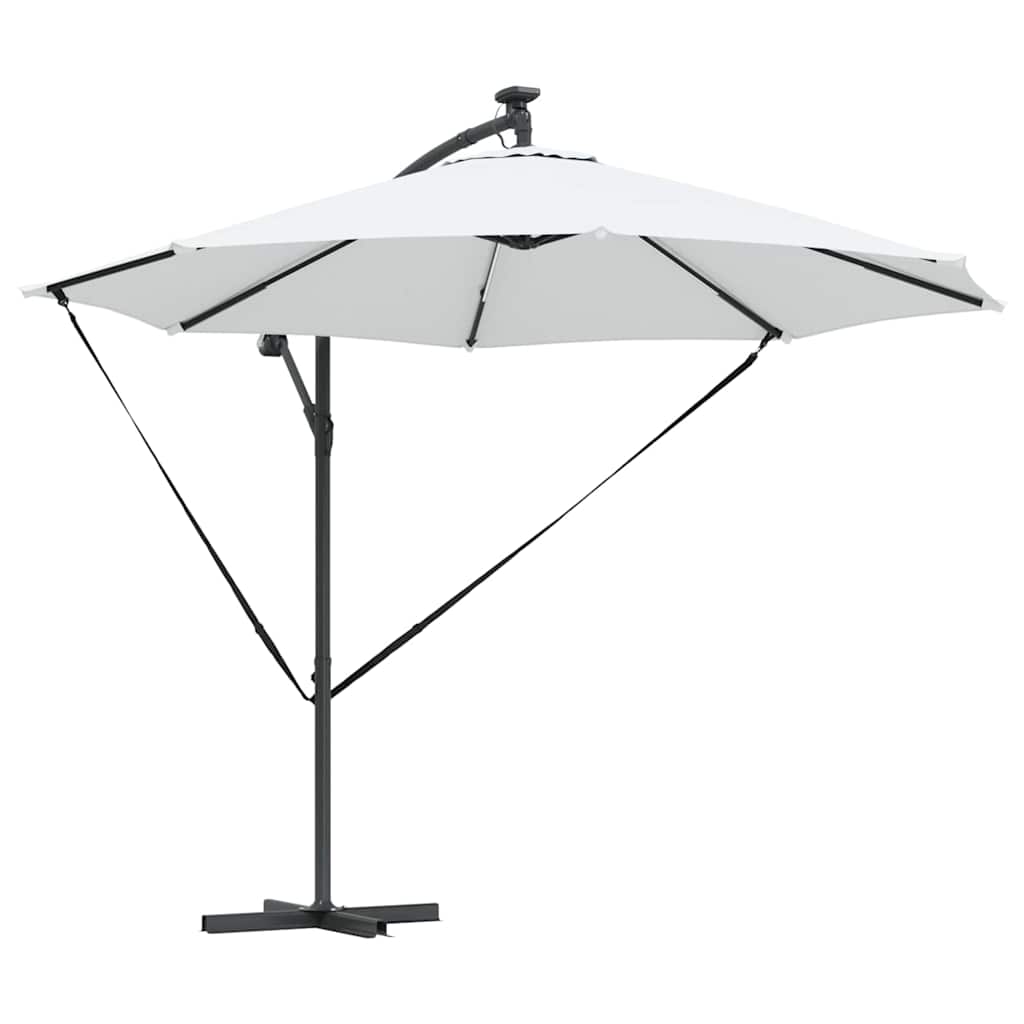 Sonnenschirm Sand 294 x 294 x 248 cm Polyester und Aluminium