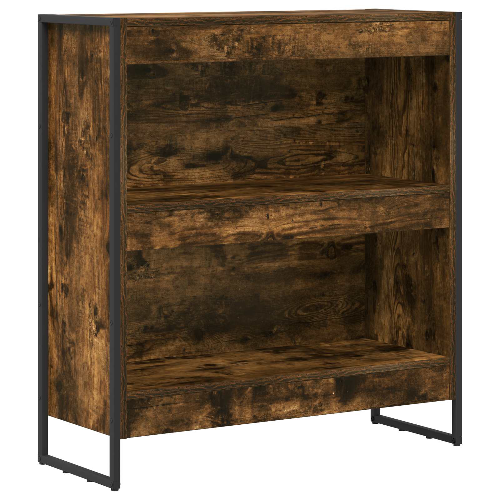 Bücherregal 2 pcs Schwarz Eichen-Optik 60 x 30 x 189,5 cm