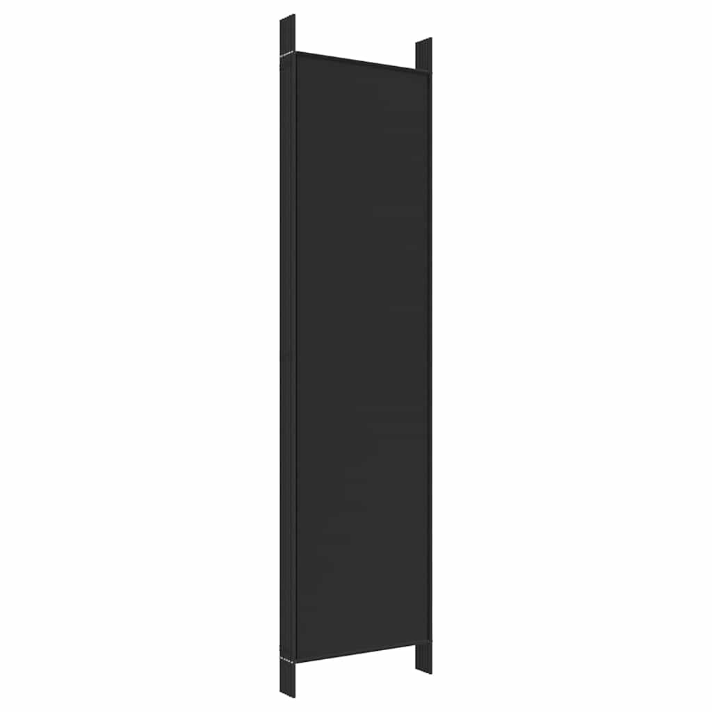 3-tlg. Paravent Schwarz 150x200 cm Stoff