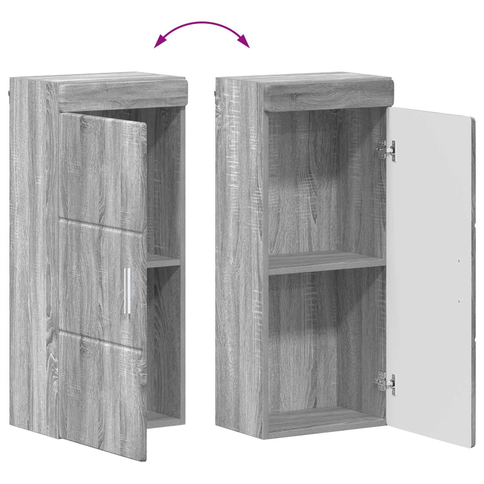 Badezimmermöbel-Set TULUM 2 pcs Weiß 60 x 34 x 63 cm