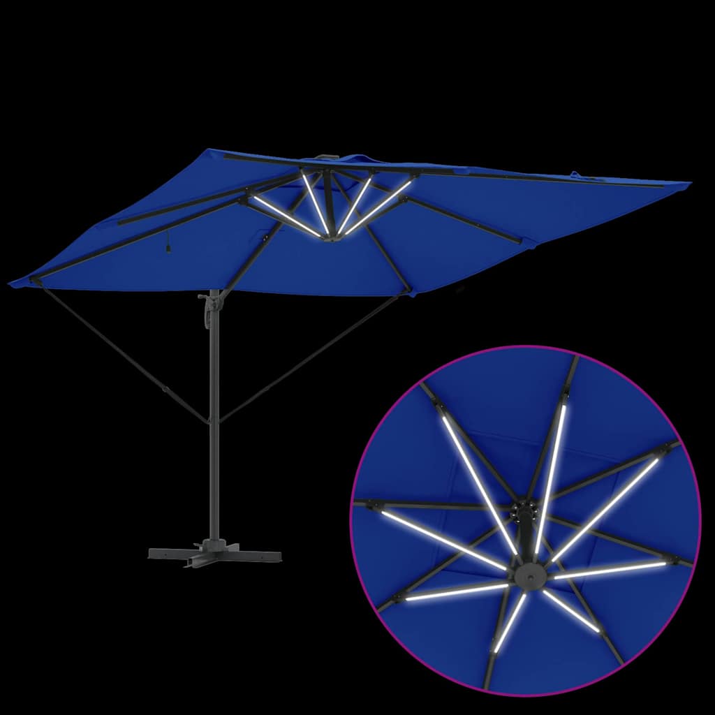 Sonnenschirm Sand 286 x 284 x 270 cm Aluminium und Polyester