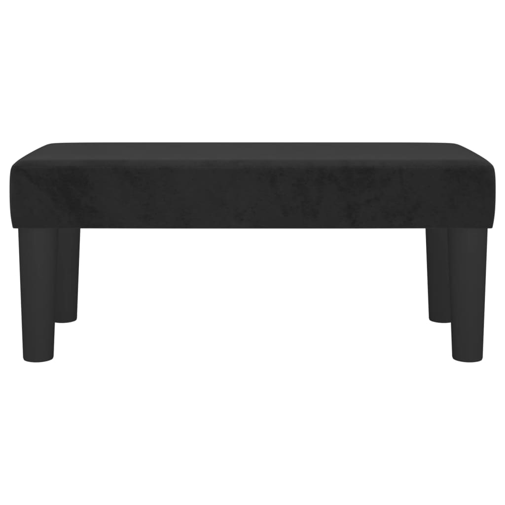 Sitzbank Hellgrau 70x30x30 cm Samt