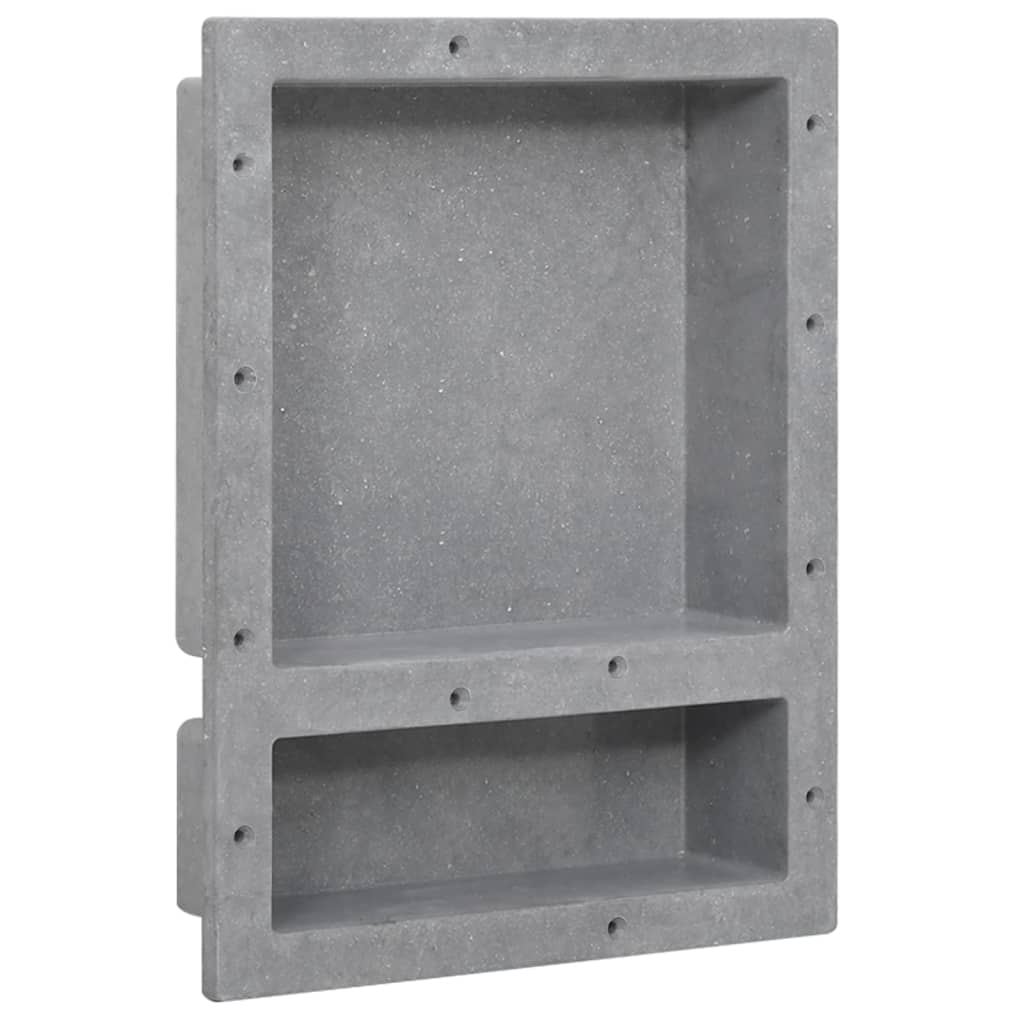 Duschnische Mattgrau 41x36x10 cm