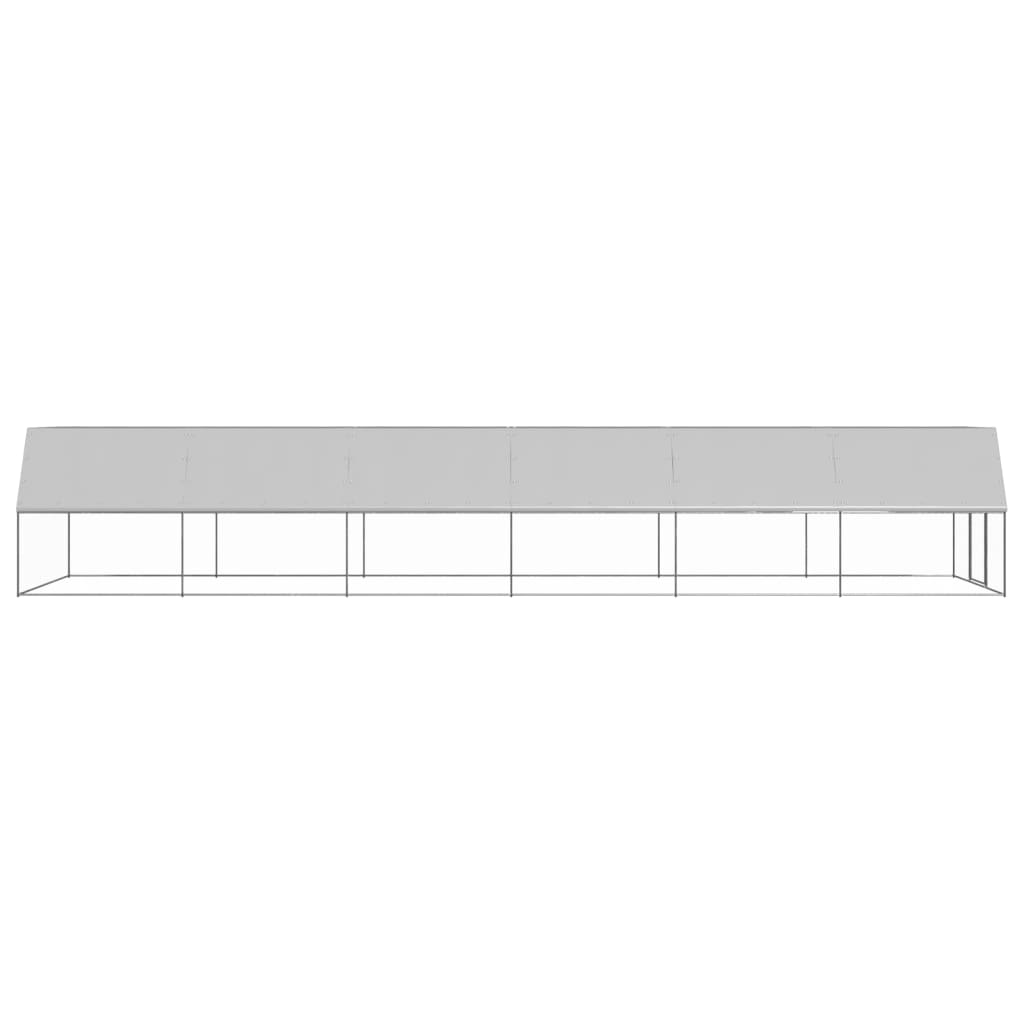 Outdoor-Hühnerkäfig 2x4x2 m Verzinkter Stahl