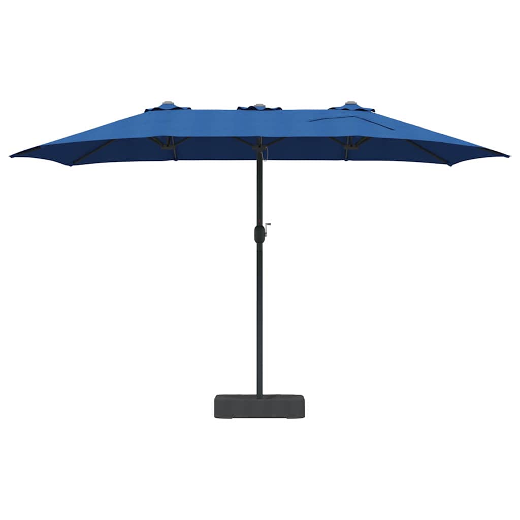 Garten-Sonnenschirm Sand 385 x 209 x 244 cm Polyester und Stahl