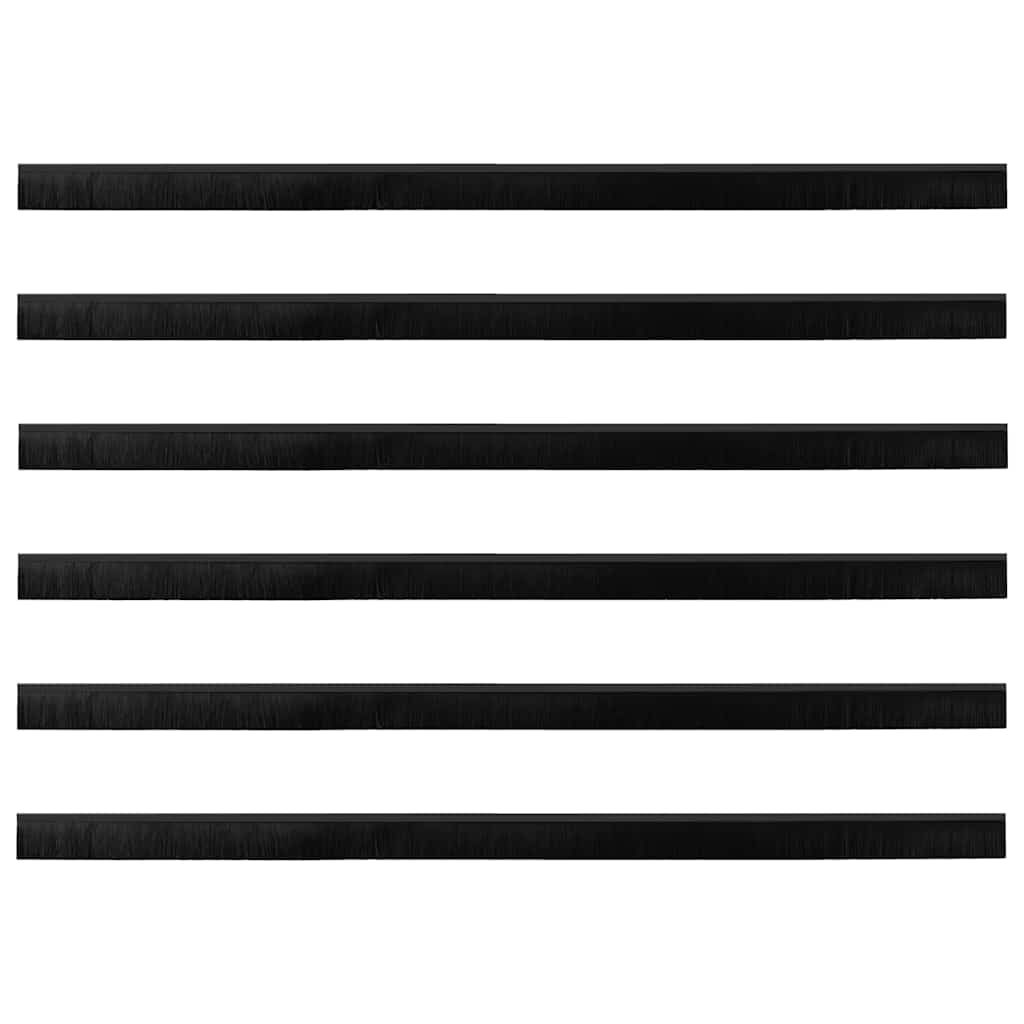 Aufsteck Türbürstendichtungen 2 pcs Braun 100 cm