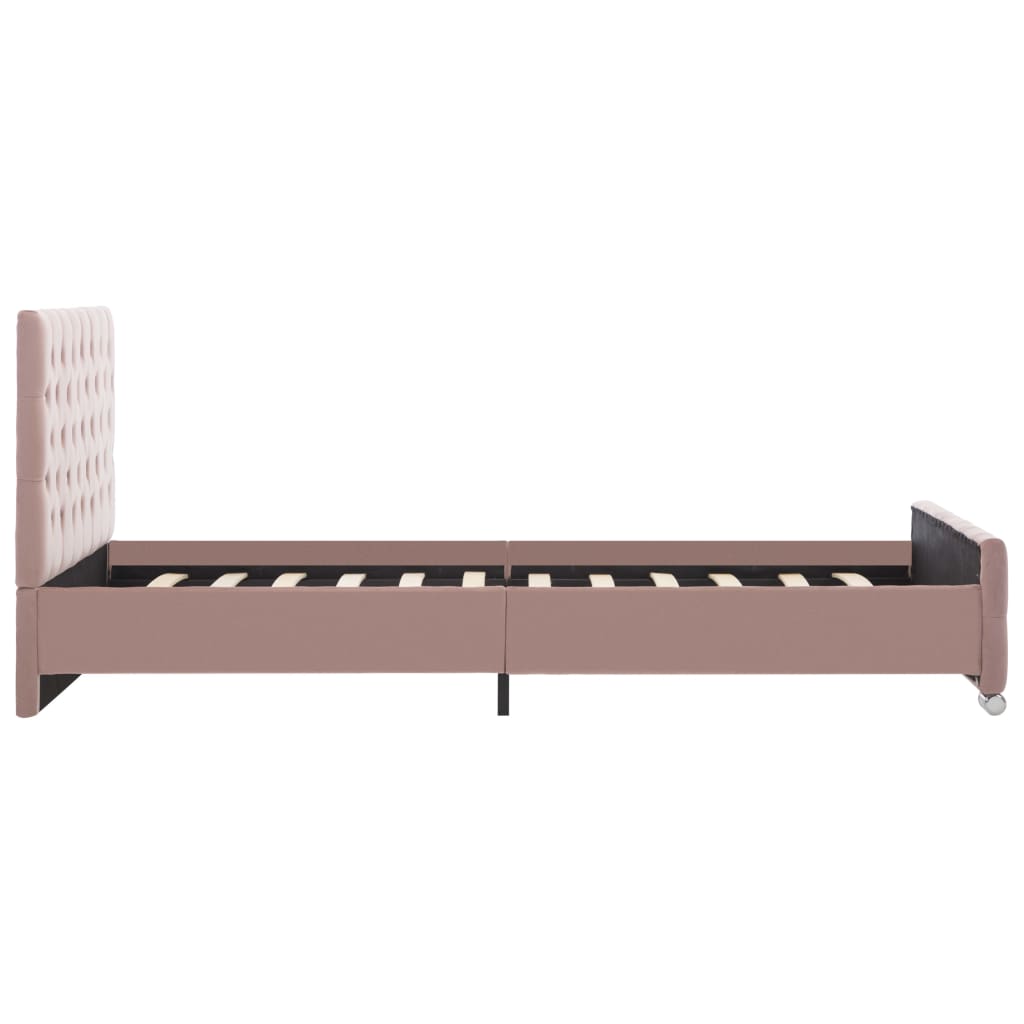 Bettgestell Grau Samt 120x200 cm