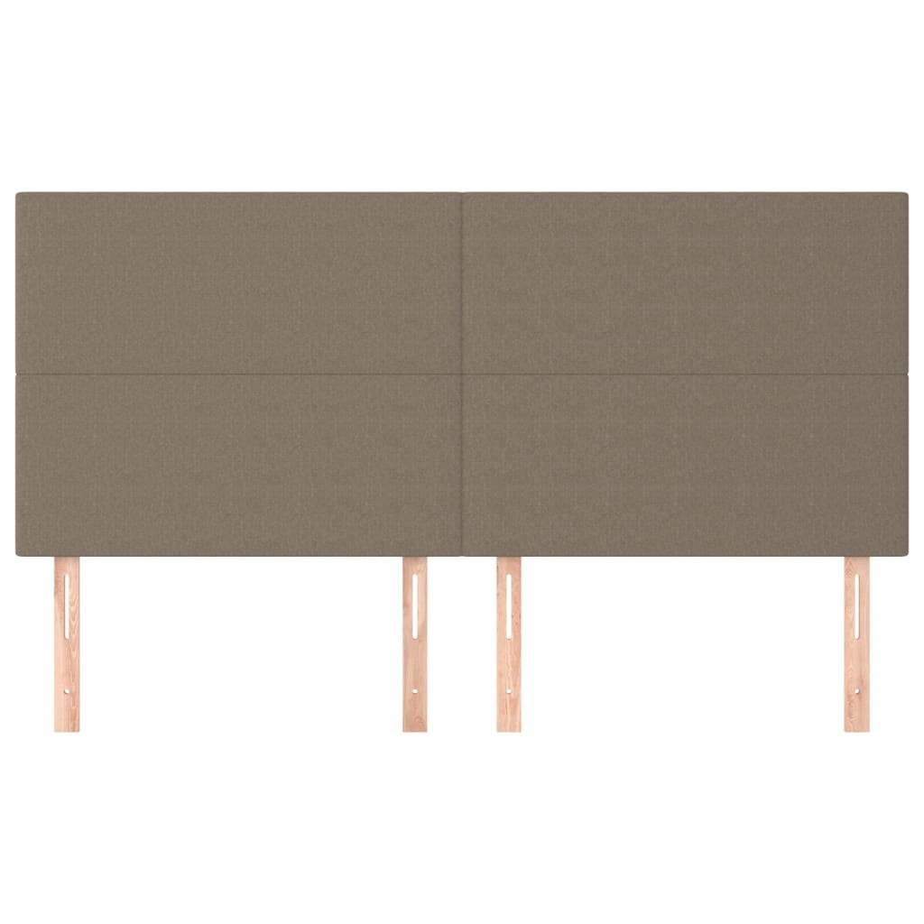 Kopfteil Hellgrau 80x5x118/128 cm Stoff