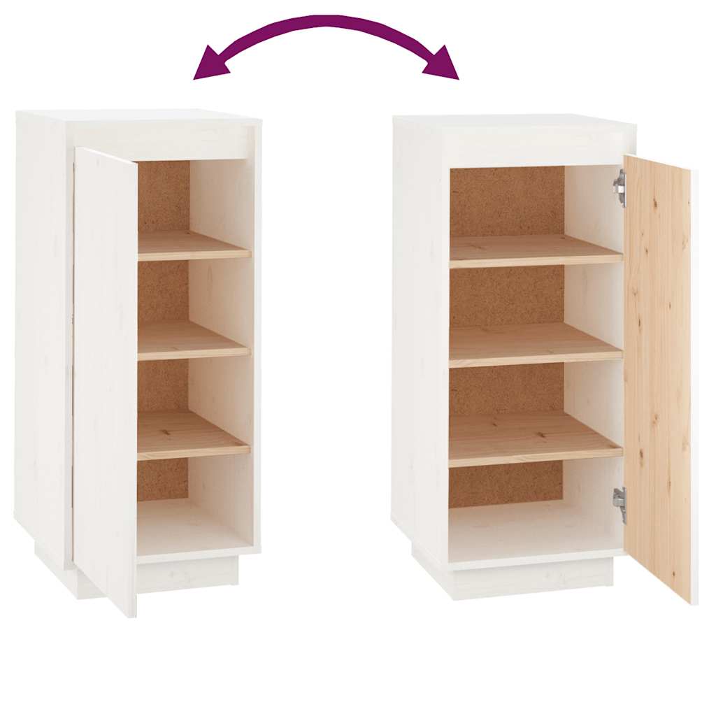 Schuhschrank 35x35x80 cm Massivholz Kiefer