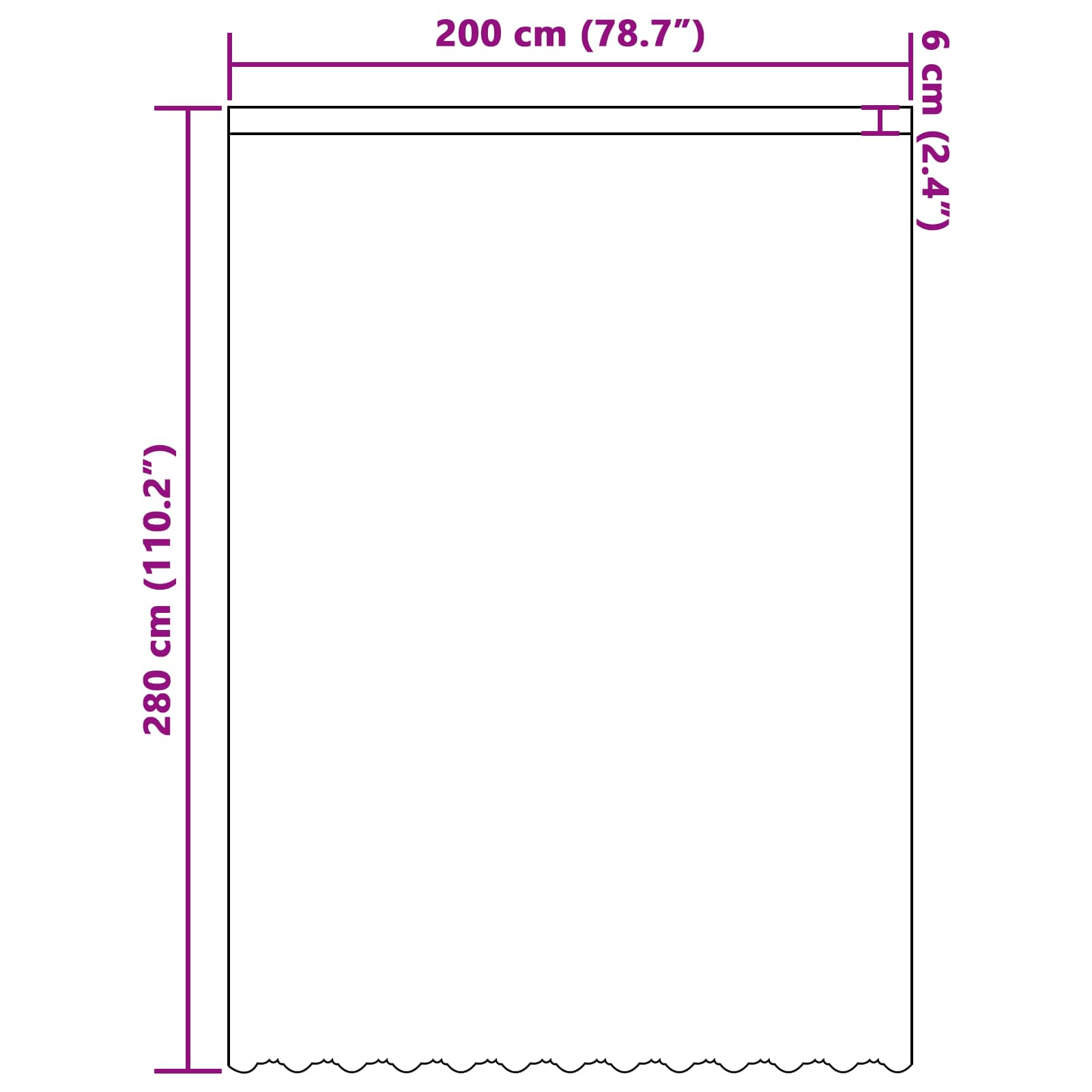 Spitzenvorhang mit Vorhängen Floral Weiß 80 x 150 cm Polyester