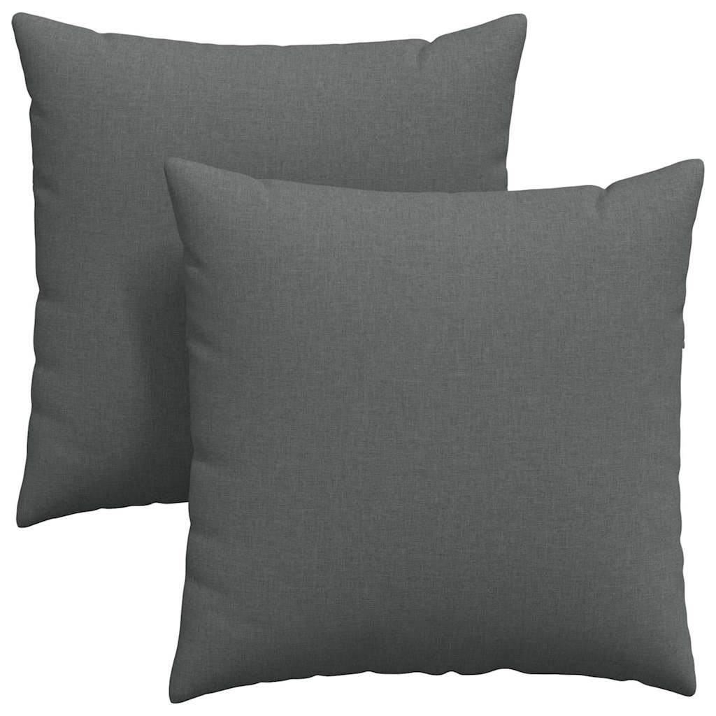 Sofakissen 2 pcs Hellgrau 50 x 30 cm Stoff